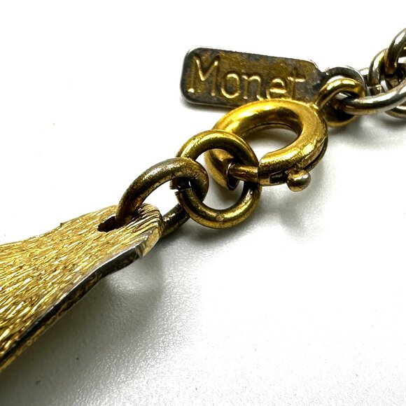 VINTAGE NECKLACE STACK: Liz Claiborne, Monet & Trifari Gold Chain Trio - Picture 9 of 15